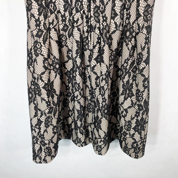 HD in Paris XSP Dress Black White Lace A Line‎ Mini Back Zip Sleeveless 1351 - Picture 4 of 9